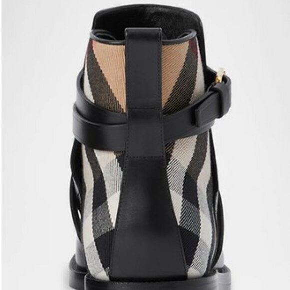 Burberry Pryle Equestrian Check Ankle Boots - Picture 2 of 5